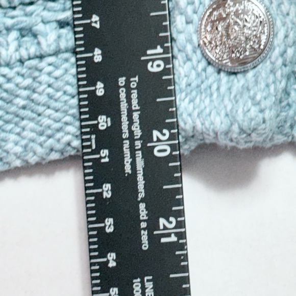 Ann Taylor Loft Ribbed Knit Sweater Jacket Sky Blue Size Medium - Picture 5 of 10